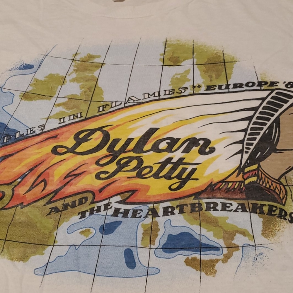 Vintage 1987 bob Dylan tom petty tour tee